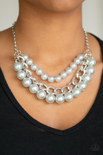 Load image into Gallery viewer, Empire State Empress - Silver Necklace Paparazzi
