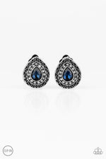 Load image into Gallery viewer, High-Class Celebrity - Blue Clip-On Earrings Paparazzi
