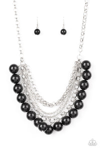 One-Way WALL STREET - Black Necklace Paparazzi