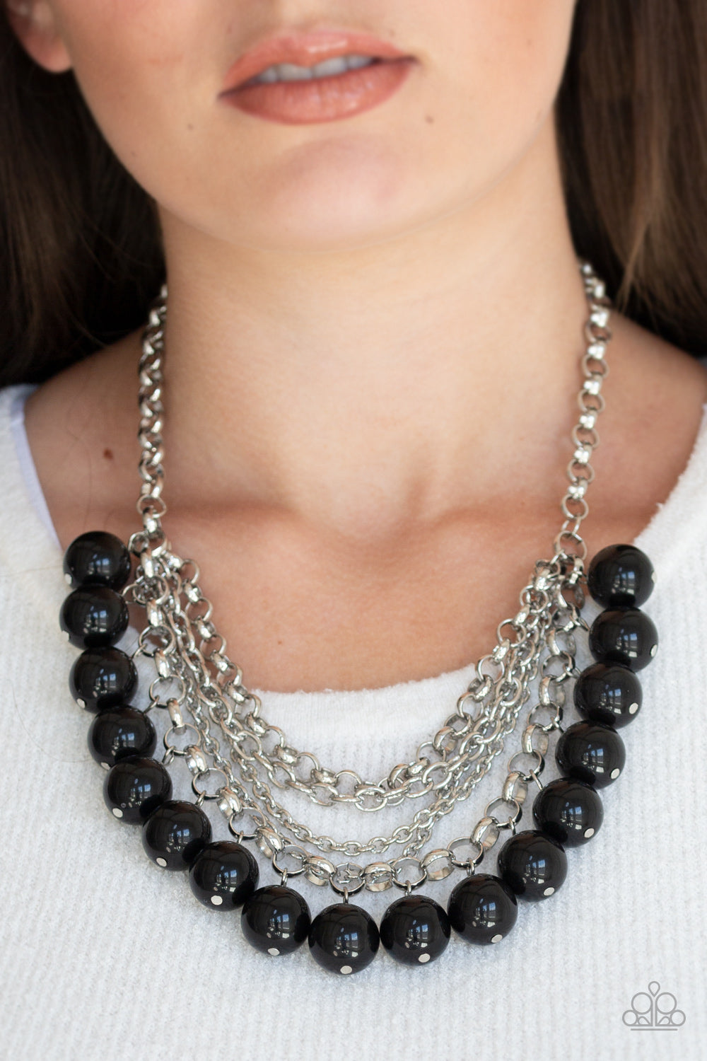 One-Way WALL STREET - Black Necklace Paparazzi