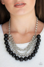 Load image into Gallery viewer, One-Way WALL STREET - Black Necklace Paparazzi
