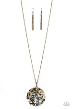 Load image into Gallery viewer, Metro Mosaic - Brass Necklace Paparazzi
