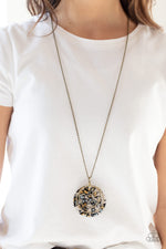 Load image into Gallery viewer, Metro Mosaic - Brass Necklace Paparazzi
