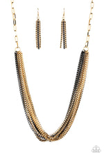 Load image into Gallery viewer, Beat Box Queen - Gold Necklace Paparazzi
