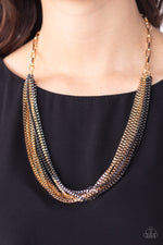 Load image into Gallery viewer, Beat Box Queen - Gold Necklace Paparazzi
