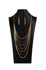 Load image into Gallery viewer, Commanding  2020 Zi Collection Gold Necklace
