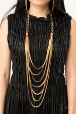 Load image into Gallery viewer, Commanding  2020 Zi Collection Gold Necklace
