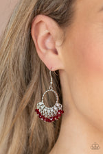 Load image into Gallery viewer, Charmingly Cabaret - Red Earrings
