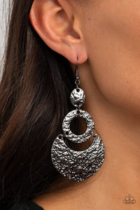 Shimmer Suite - Black Earrings Paparazzi