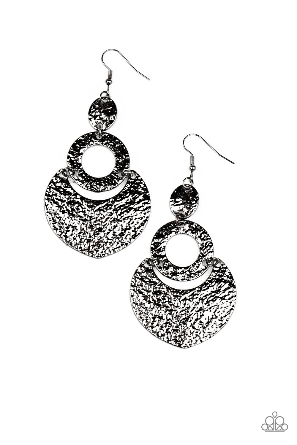 Shimmer Suite - Black Earrings Paparazzi