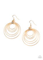 Load image into Gallery viewer, Elliptical Elegance - Gold Earrings Paparazzi
