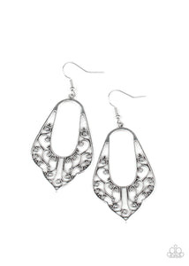 Grapevine Glamour - Silver Earrings Paparazzi