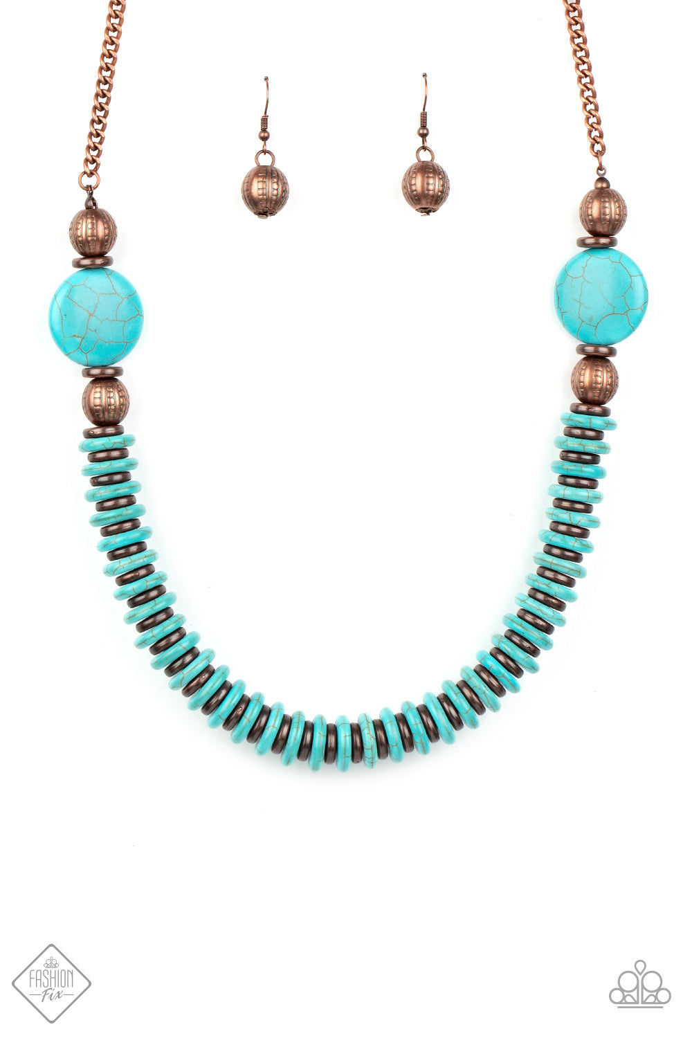 Desert Revival Blue Necklace  Paparazzi