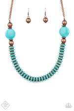 Load image into Gallery viewer, Desert Revival Blue Necklace  Paparazzi
