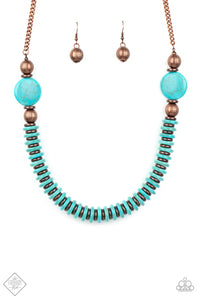 Desert Revival Blue Necklace  Paparazzi