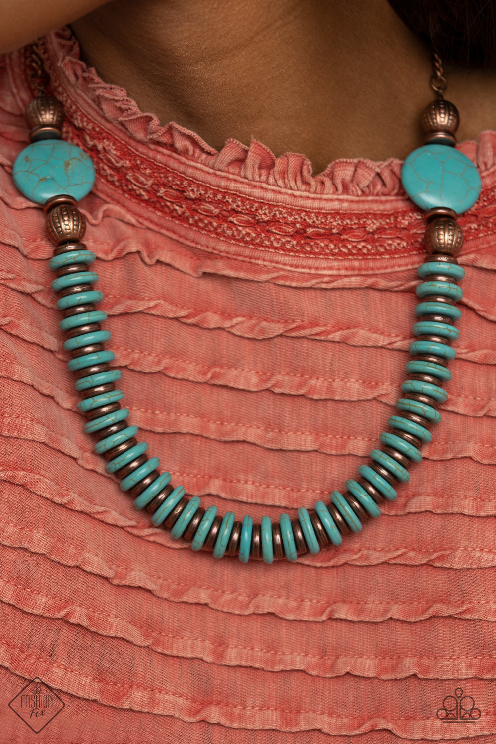 Desert Revival Blue Necklace  Paparazzi