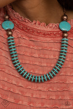 Load image into Gallery viewer, Desert Revival Blue Necklace  Paparazzi
