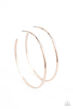 Load image into Gallery viewer, Basic Bombshell - Rose Gold Hoop Earrings
