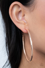 Load image into Gallery viewer, Basic Bombshell - Rose Gold Hoop Earrings
