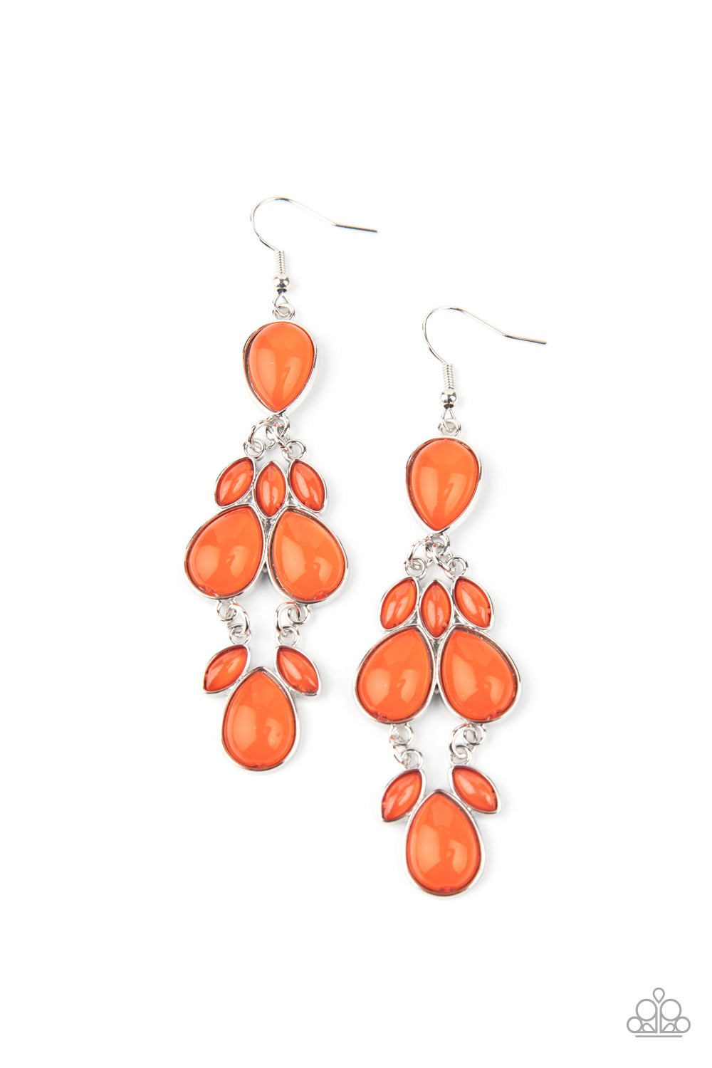 Superstar Social Orange Earrings Paparazzi