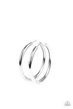 Load image into Gallery viewer, Curve Ball - Silver Earrings
