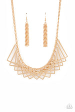 Load image into Gallery viewer, Metro Mirage - Gold Necklace Paparazzi
