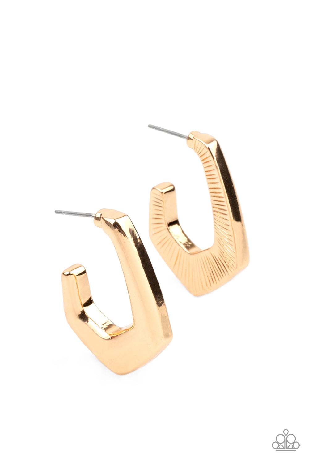 On The Hook - Gold Earrings Paparazzi