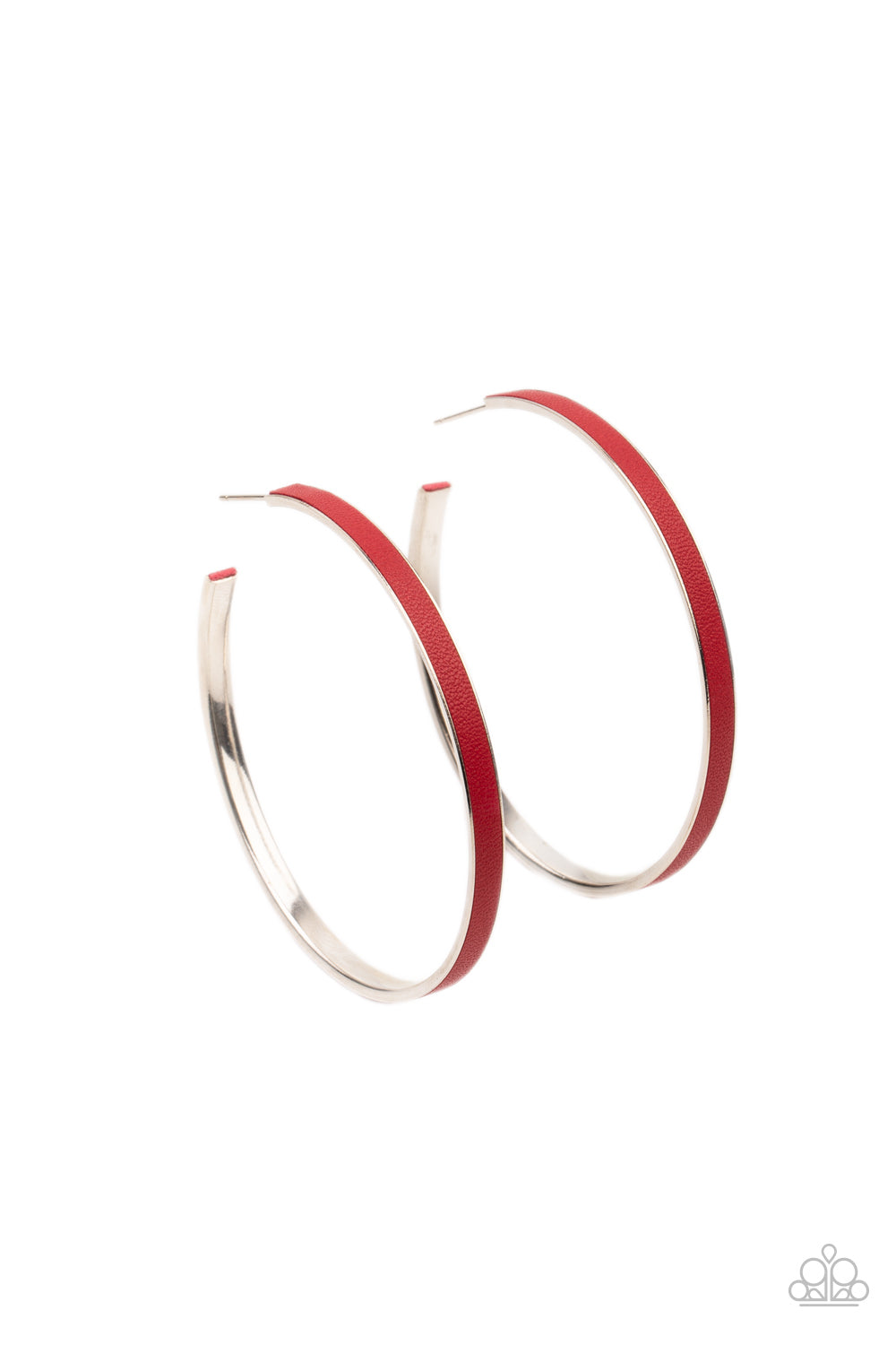 Fearless Flavor - Red Hoop Earrings Paparazzi