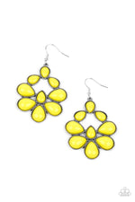 Load image into Gallery viewer, In Crowd Couture Yellow Earrings Paparazzi
