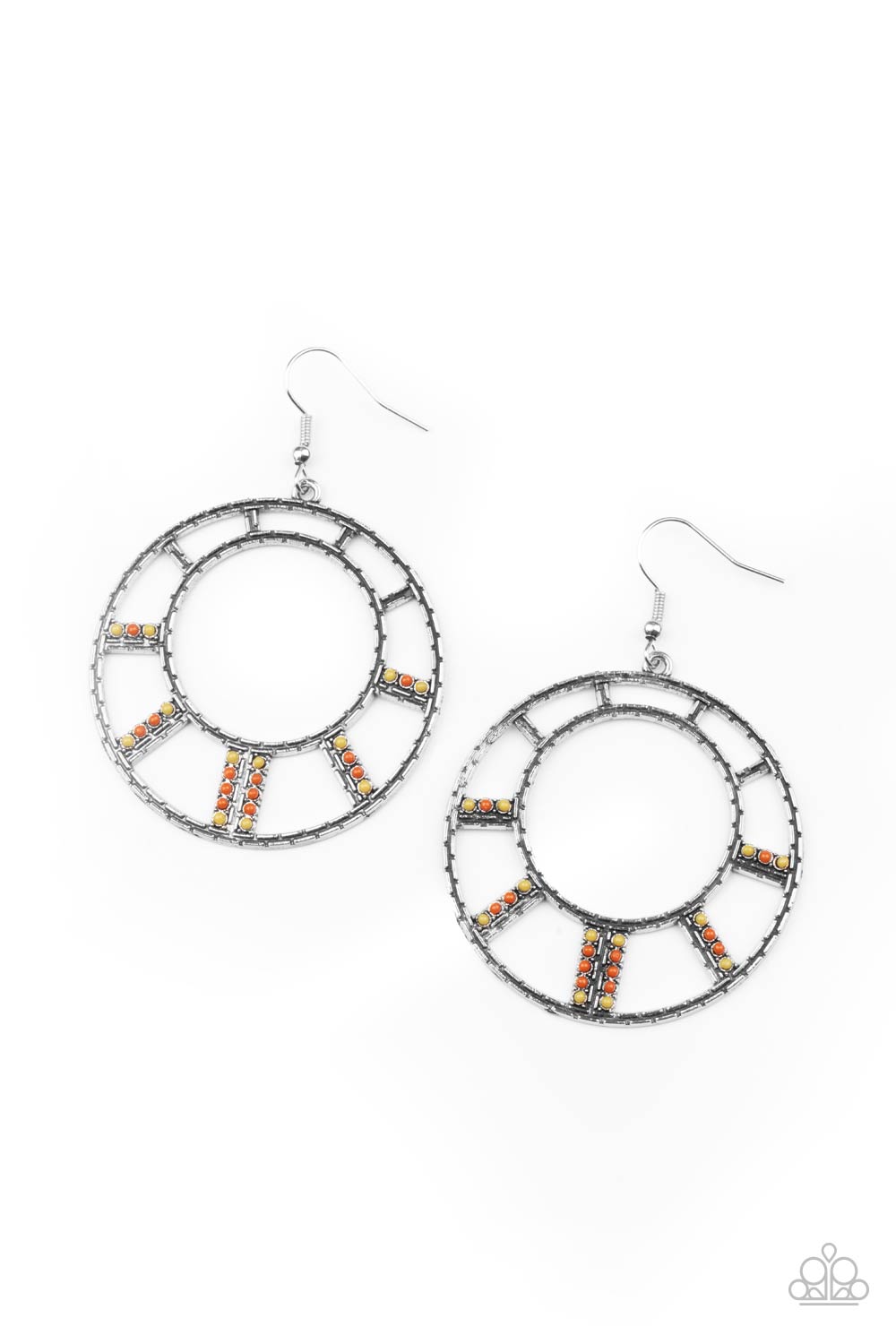 Fleek Fortress - Multi Color Earrings Paparazzi