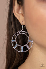 Load image into Gallery viewer, Fleek Fortress - Blue Earrings Paparazzi
