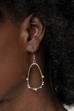 Load image into Gallery viewer, Ready or YACHT White Earrings Paparazzi
