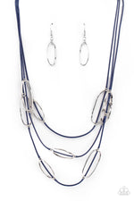 Load image into Gallery viewer, Check Your CORD-inates - Blue Necklace Paparazzi
