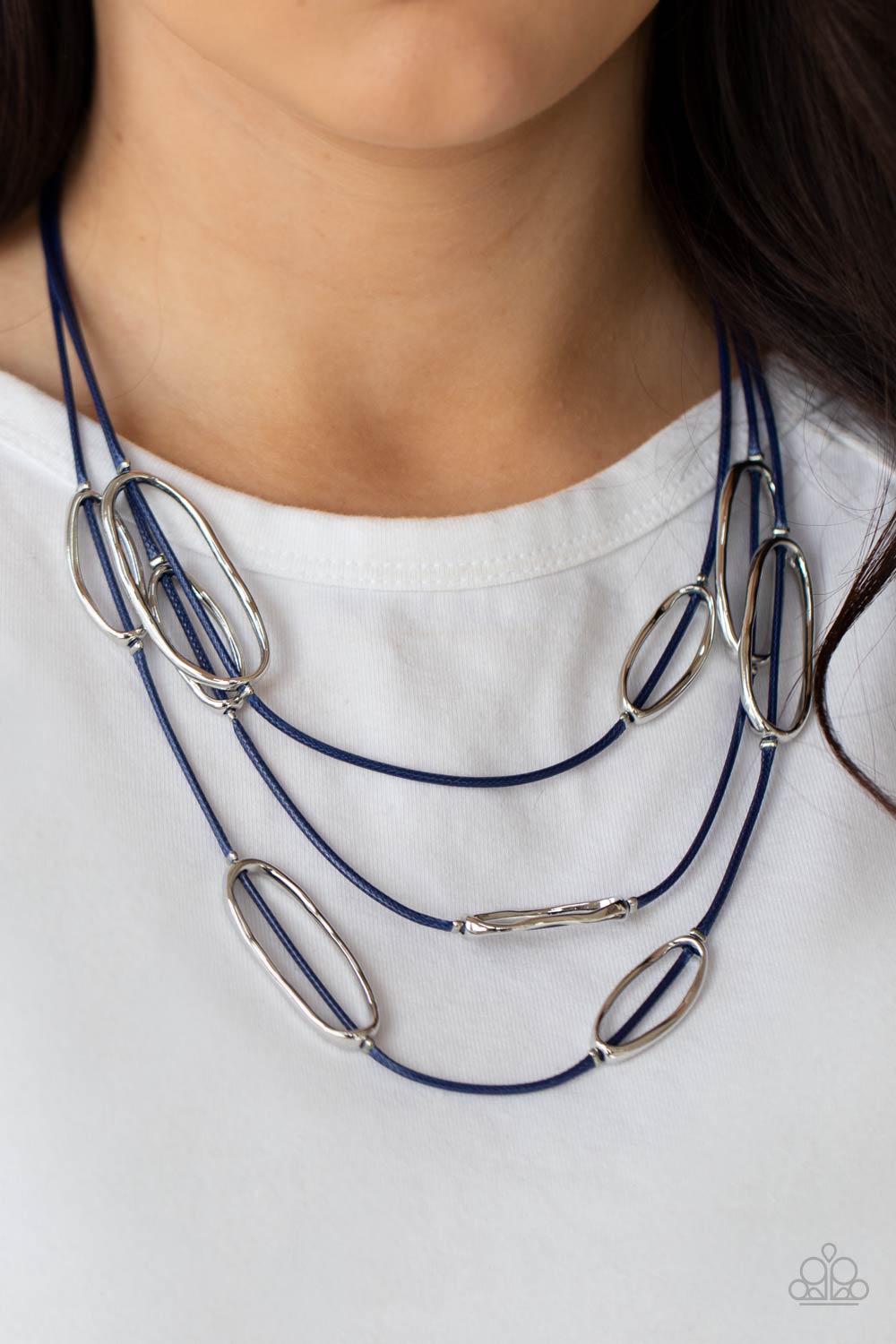 Check Your CORD-inates - Blue Necklace Paparazzi