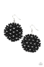 Load image into Gallery viewer, Summer Escapade - Black Wood Earrings Paparazzi
