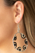 Load image into Gallery viewer, Off The Rim - Black Earrings Paparazzi
