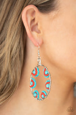 Load image into Gallery viewer, Off The Rim - Blue Earrings Paparazzi
