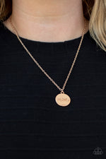Load image into Gallery viewer, The Cool Mom - Rose Gold Necklace Paparazzi
