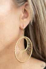 Load image into Gallery viewer, Artisan Applique - Gold Earrings Paparazzi
