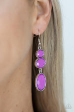 Load image into Gallery viewer, Tiers Of Tranquility - Purple Earrings
