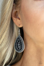 Load image into Gallery viewer, Interstellar Idol - Black Earrings Paparazzi
