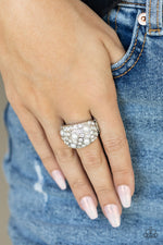 Load image into Gallery viewer, Gatsbys Girl - White Ring Paparazzi

