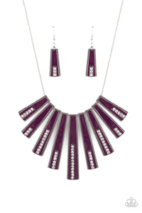 FAN-tastically Deco  Purple Necklace Paparazzi