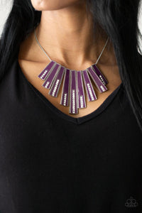 FAN-tastically Deco  Purple Necklace Paparazzi