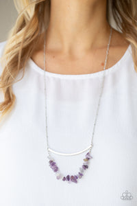 Pebble Prana - Purple Necklace