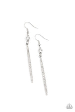 Load image into Gallery viewer, Skyscraping Shimmer White Earrings Paparazzi
