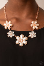 Load image into Gallery viewer, Fiercely Flowering - Copper Necklace Paparazzi
