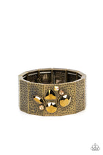 Load image into Gallery viewer, Flickering Fortune Brass Bracelet Paparazzi
