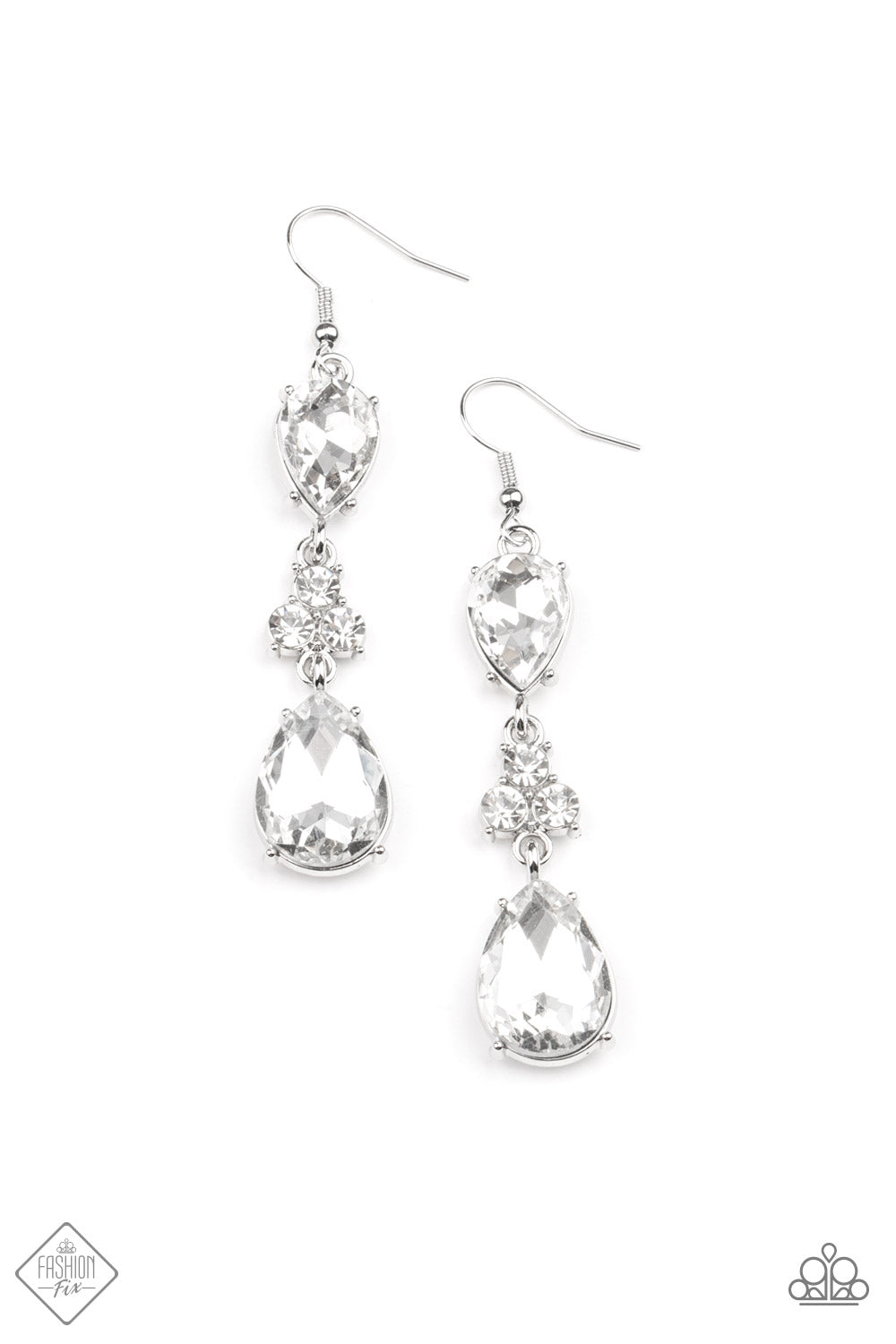 Once Upon a Twinkle White Earrings