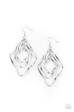 Load image into Gallery viewer, Retro Resplendence - Silver Earrings Paparazzi
